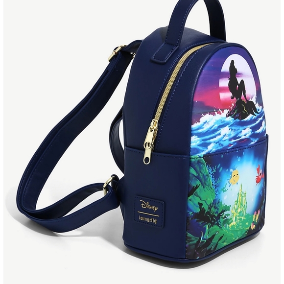 Loungefly Disney The Little Mermaid Silhouette Mini Backpack - Picture 2 of 8